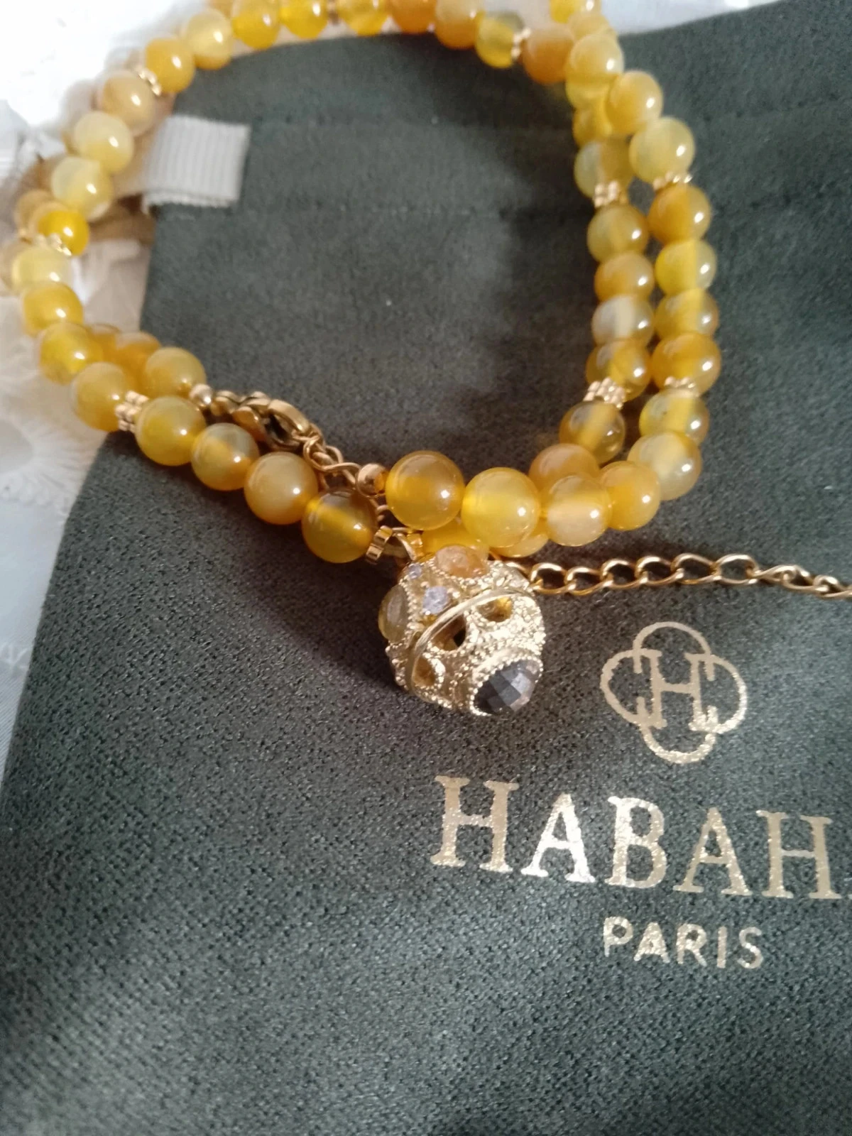 Collier talisman pierres naturelles Habaha – photo 4